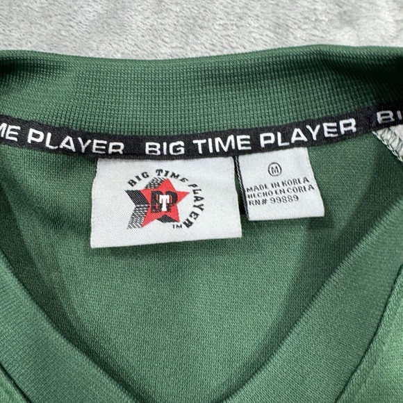 Green Bay Packers Shirt Mens Medium Long Sleeve V‎ Neck Jersey Big Time Player - Picture 6 of 8